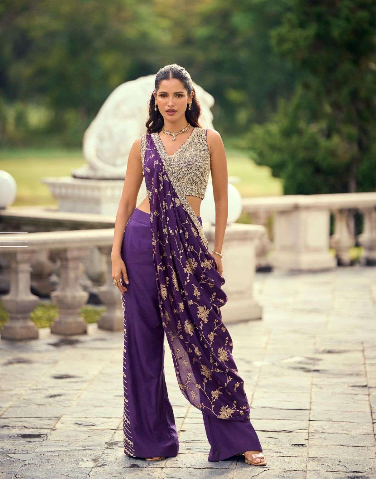 PANKHUDI SERIES 10193 TO 10195 BY SAYURI DESIGNER EMBROIDERY WORK VISCOSE SILK JACQUARD READYMADE COLLECTION ARE AVAILABLE AT WHOLESALE PRICE 