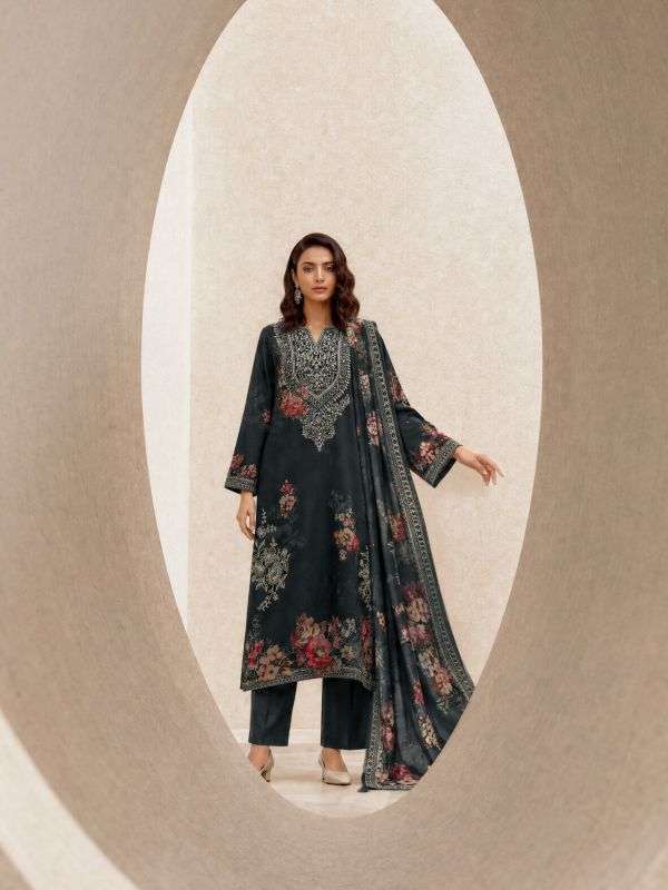 SHAHBAGH SERIES 01 TO 05 BY VARSHA DESIGNER DIGITAL PRINTED AND THREAD WITH SEQUENCE EMBROIDERY WORK VISCOSE PASHMINA SUITS ARE AVAILABLE AT WHOLESALE PRICE