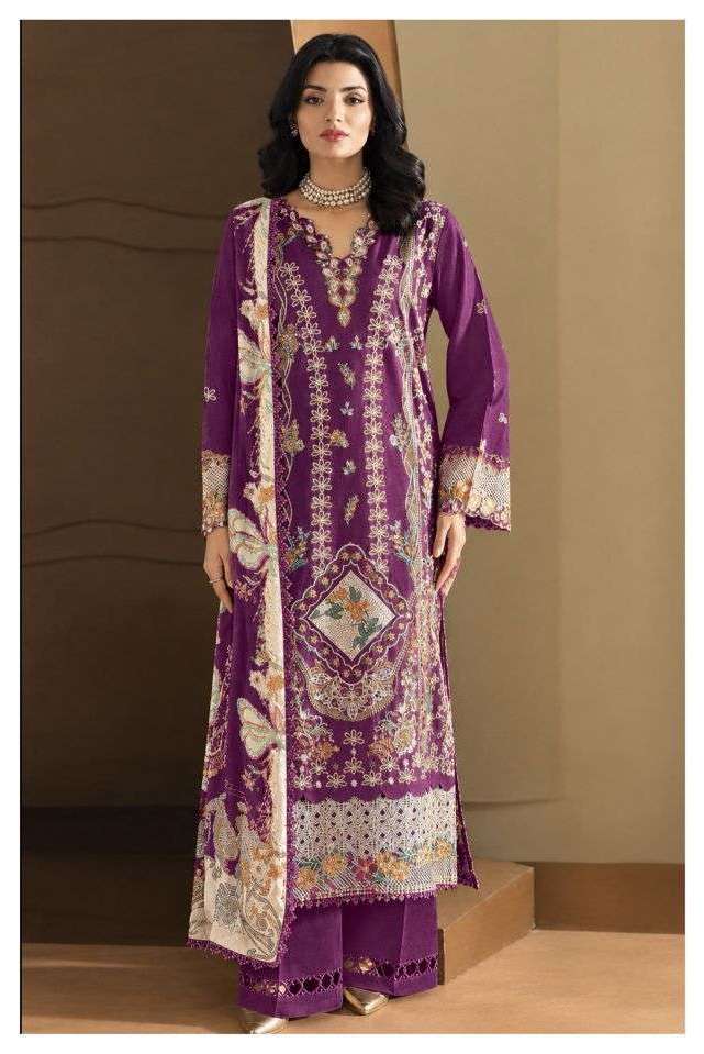 SIDRA SERIES 1001 TO 1008 BY RADHIKA AZARA DESIGNER EMBROIDERY WORK COTTON SUITS ARE AVAILABLE AT WHOLESALE PRICE