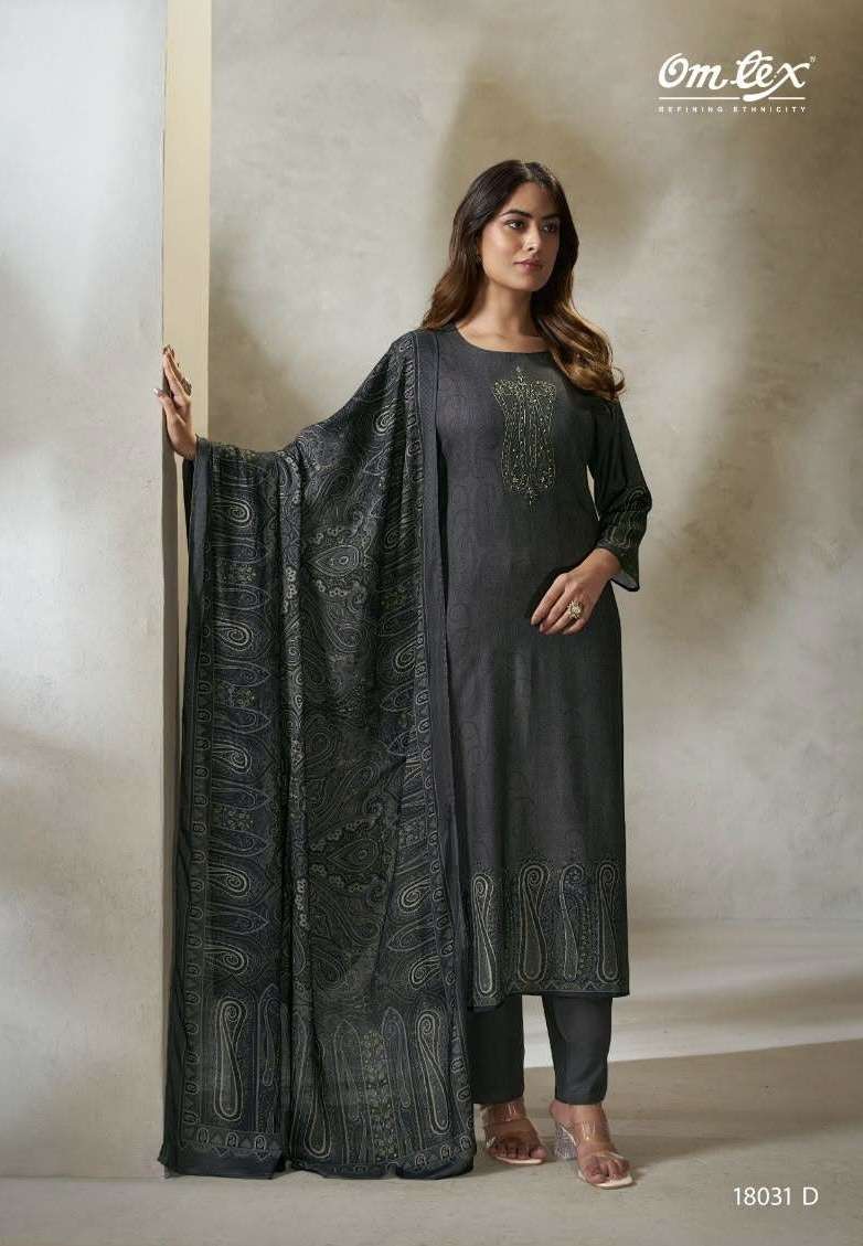 ZUNI SERIES 10831 BY OMTEX DESIGNER DIGITAL PRINTED AND HAND WORK PASHMINA SUITS ARE AVAILABLE AT WHOLESALE PRICE 