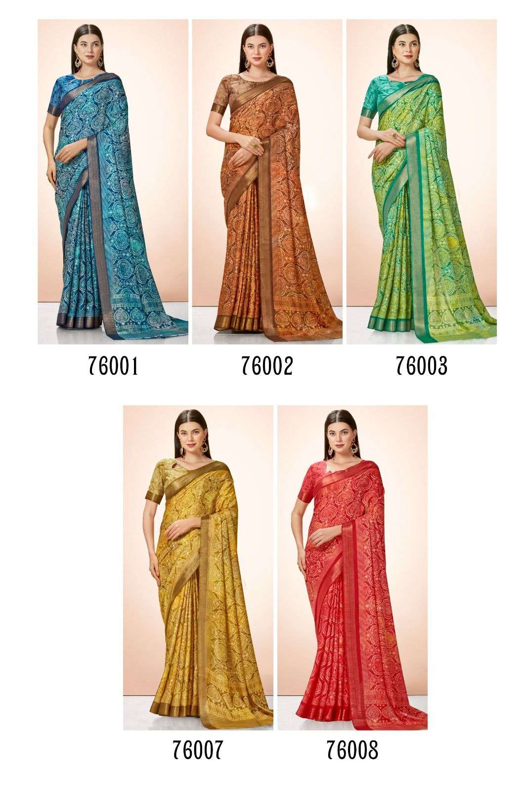 Green Georgette Casual Printed Saree 4707SR02