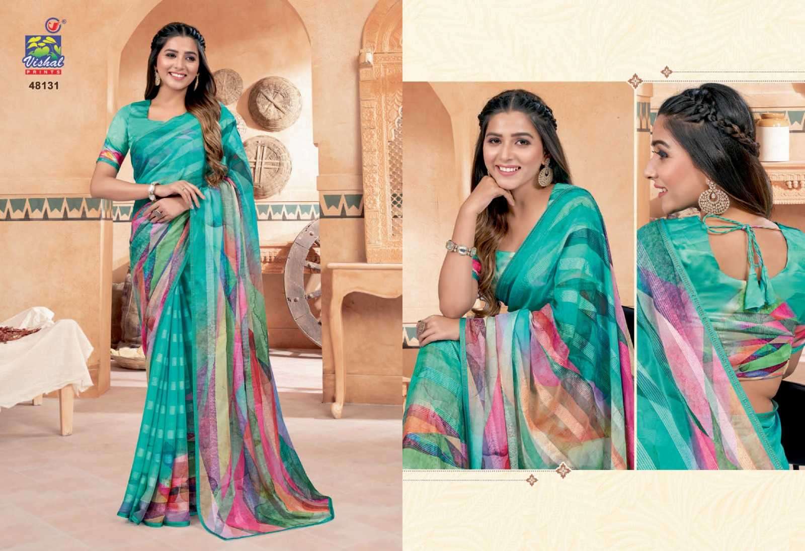 Vishal Prints in surat - manufacturer Buy Vishal Prints Fancy Saree At  Wholesale gujarat