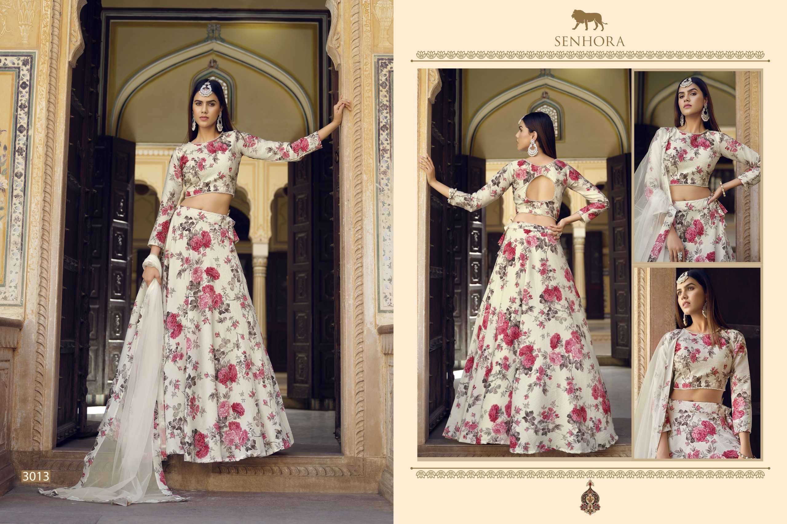 Light Multi Floral Embroidered Lehenga | Indian bridal fashion, Lehenga, Floral  lehenga