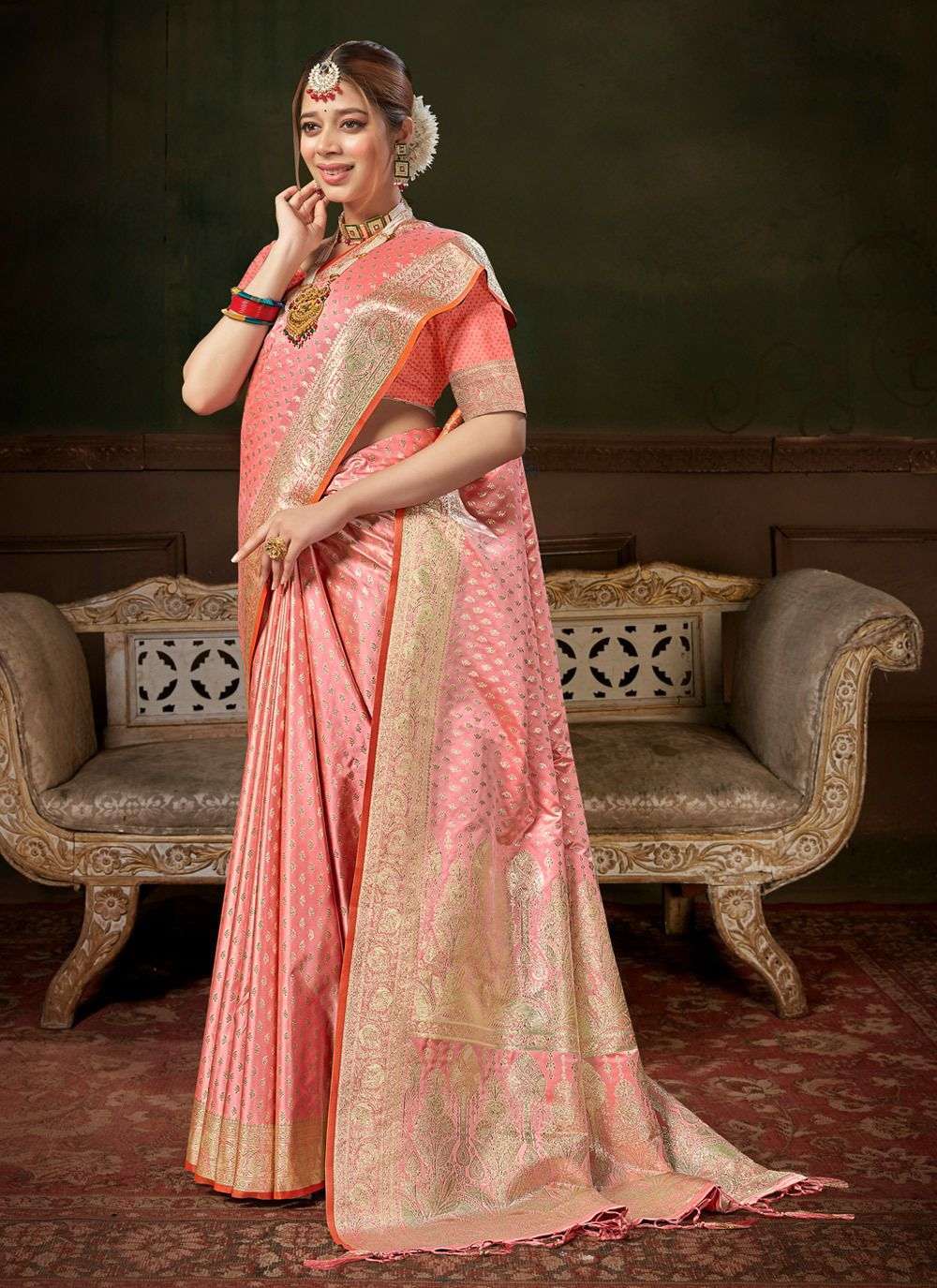 Buy Latest Rani Pink Party Wear Designer Banarasi Silk Saree | Designer  Sarees