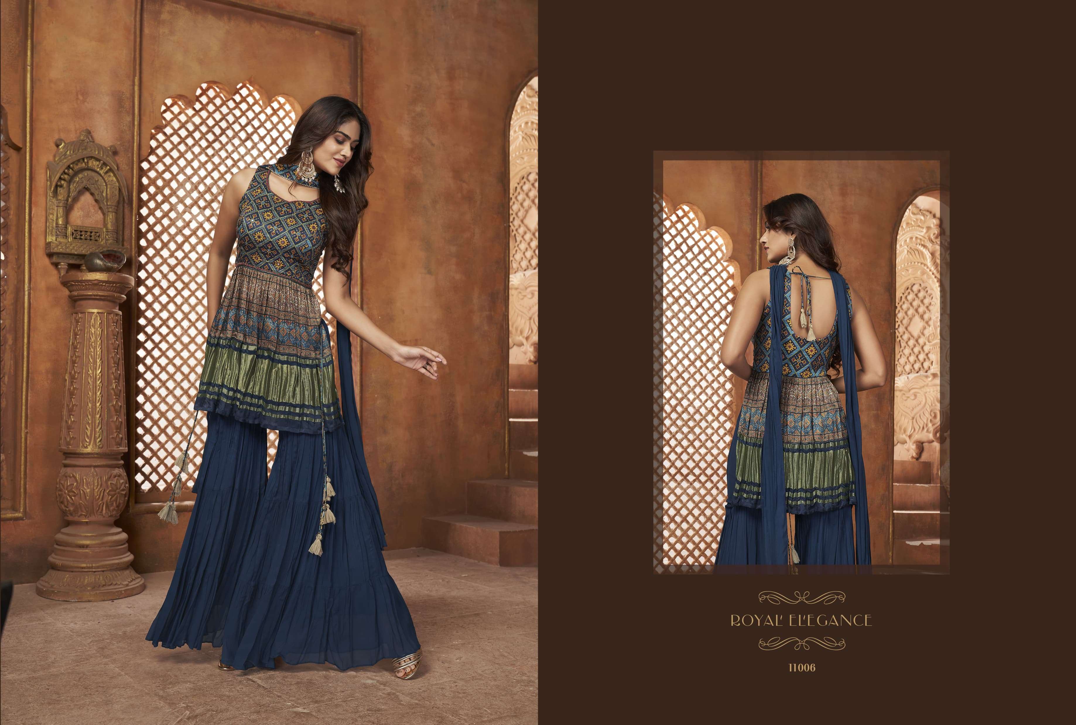 NOOR VOL-2 SERIES 15005 TO 15008 BY VIRASAT DESIGNER WITH PRINTED AND WORK GEORGETTE PEPLUM SUITS ARE AVAILABLE AT WHOLESALE PRICE