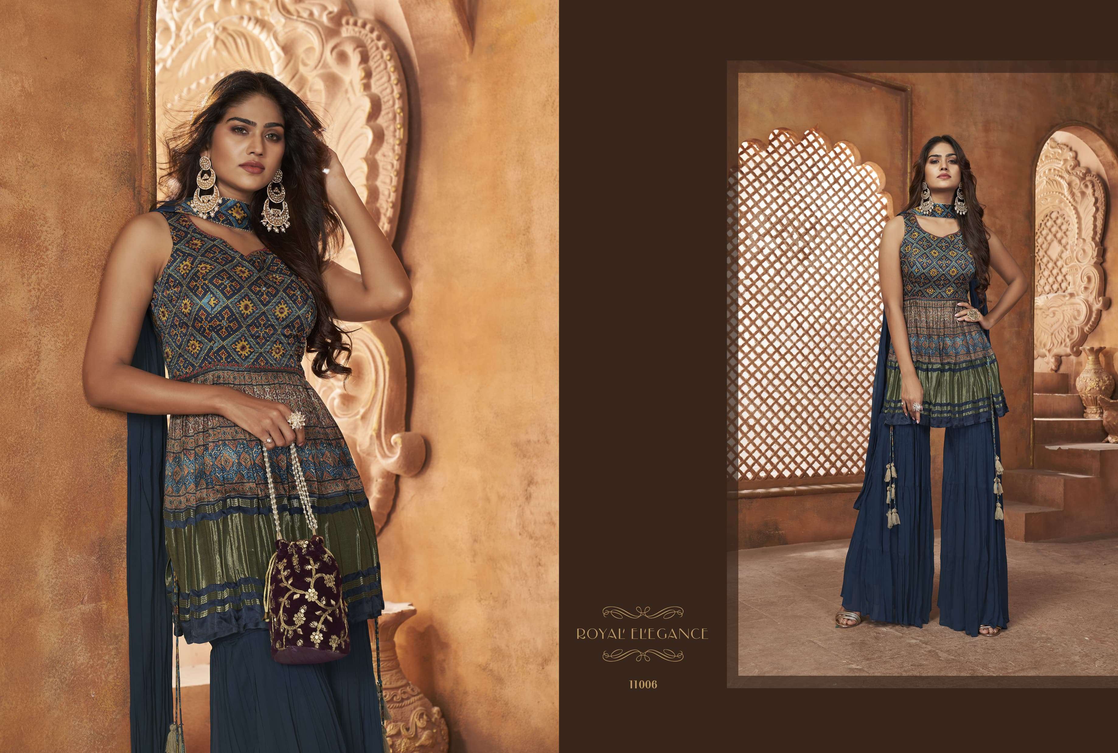 NOOR VOL-2 SERIES 15005 TO 15008 BY VIRASAT DESIGNER WITH PRINTED AND WORK GEORGETTE PEPLUM SUITS ARE AVAILABLE AT WHOLESALE PRICE