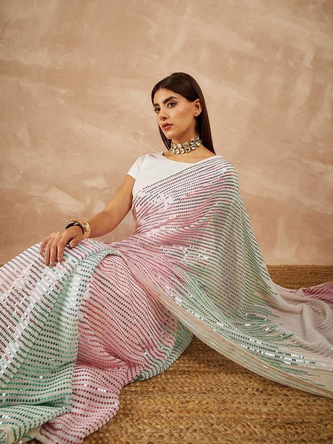 Georgette sarees party wear with price hotsell