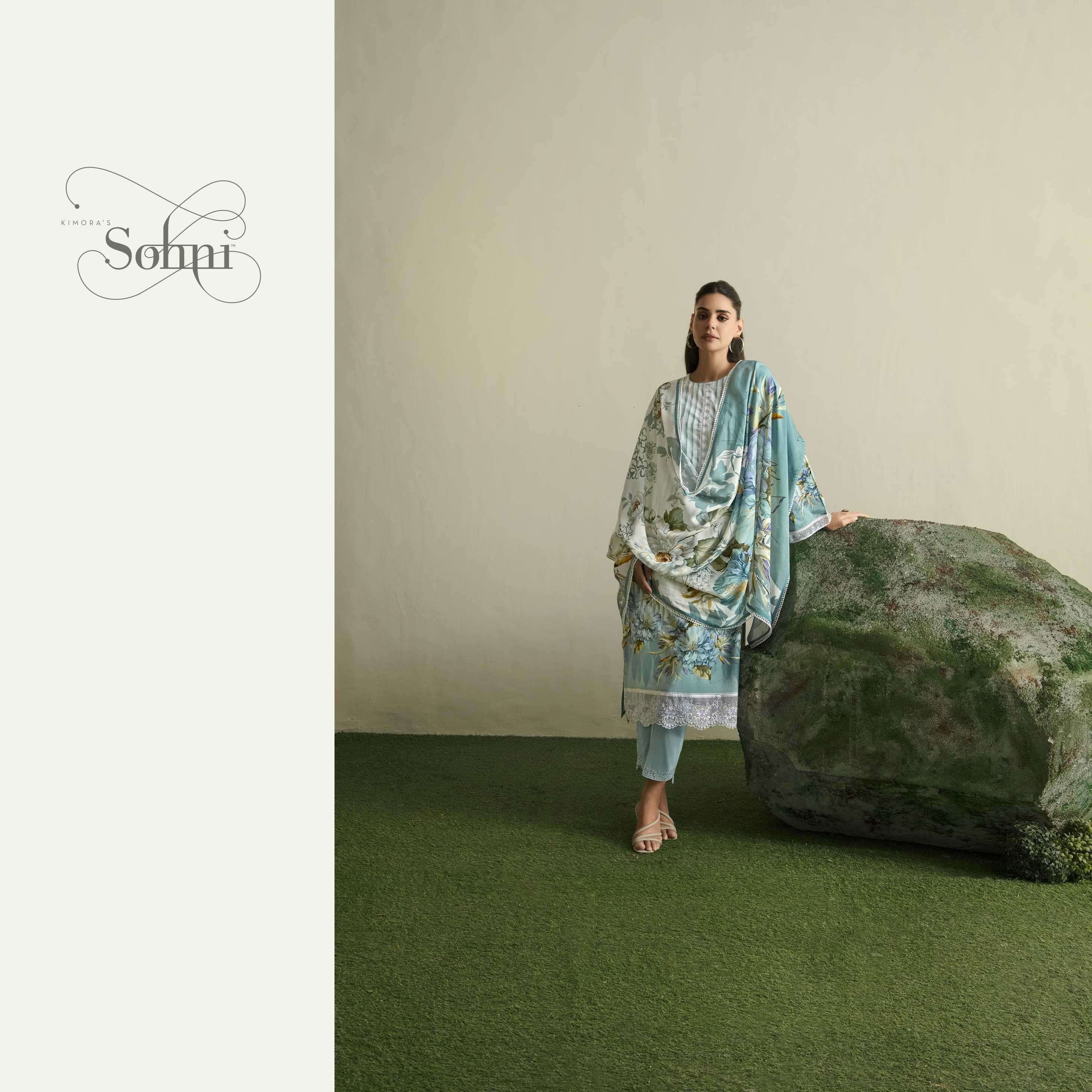 FLORA SERIES 241 TO 244 BY SOHNI KIMORA DESIGNER DIGITAL PRINTED AND WORK LAWN SUITS ARE AVAILABLE AT WHOLESALE PRICE