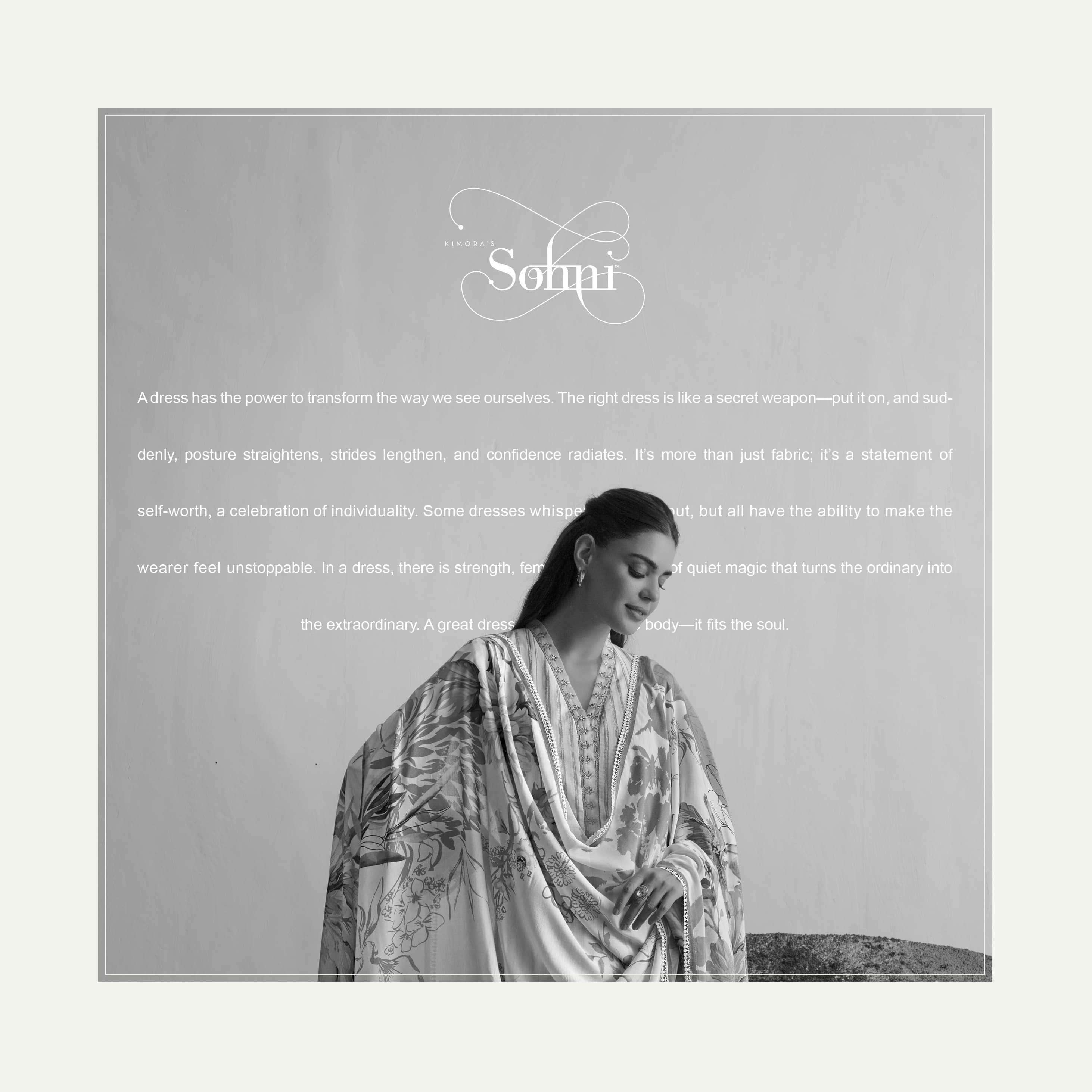 FLORA SERIES 241 TO 244 BY SOHNI KIMORA DESIGNER DIGITAL PRINTED AND WORK LAWN SUITS ARE AVAILABLE AT WHOLESALE PRICE