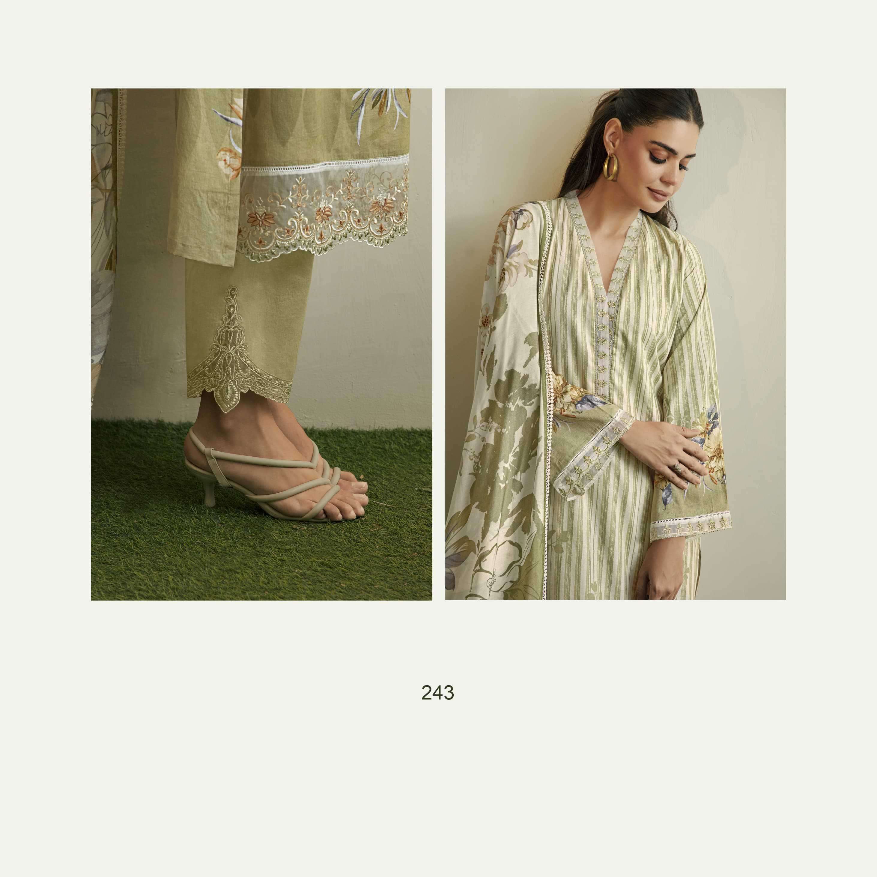 FLORA SERIES 241 TO 244 BY SOHNI KIMORA DESIGNER DIGITAL PRINTED AND WORK LAWN SUITS ARE AVAILABLE AT WHOLESALE PRICE