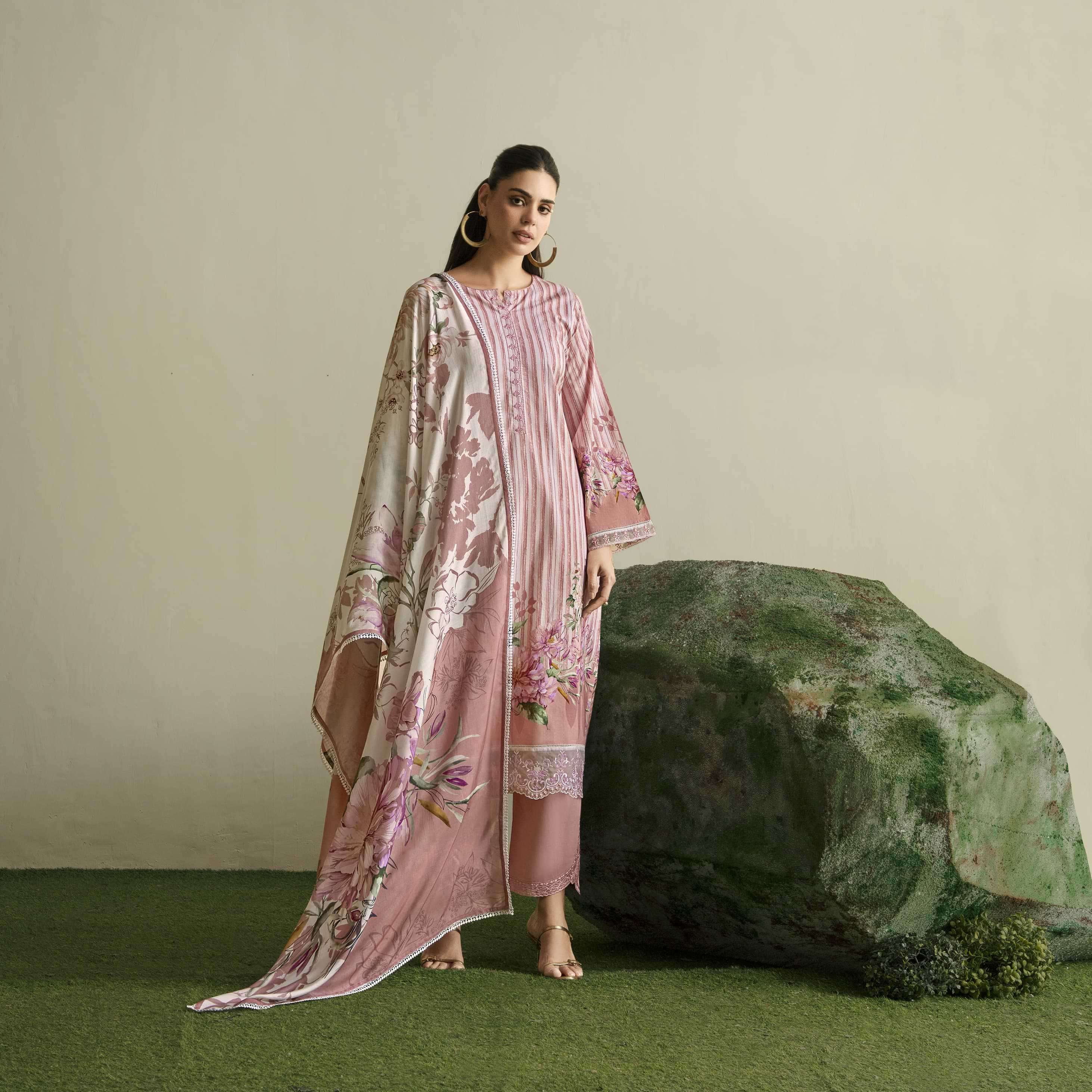 FLORA SERIES 241 TO 244 BY SOHNI KIMORA DESIGNER DIGITAL PRINTED AND WORK LAWN SUITS ARE AVAILABLE AT WHOLESALE PRICE
