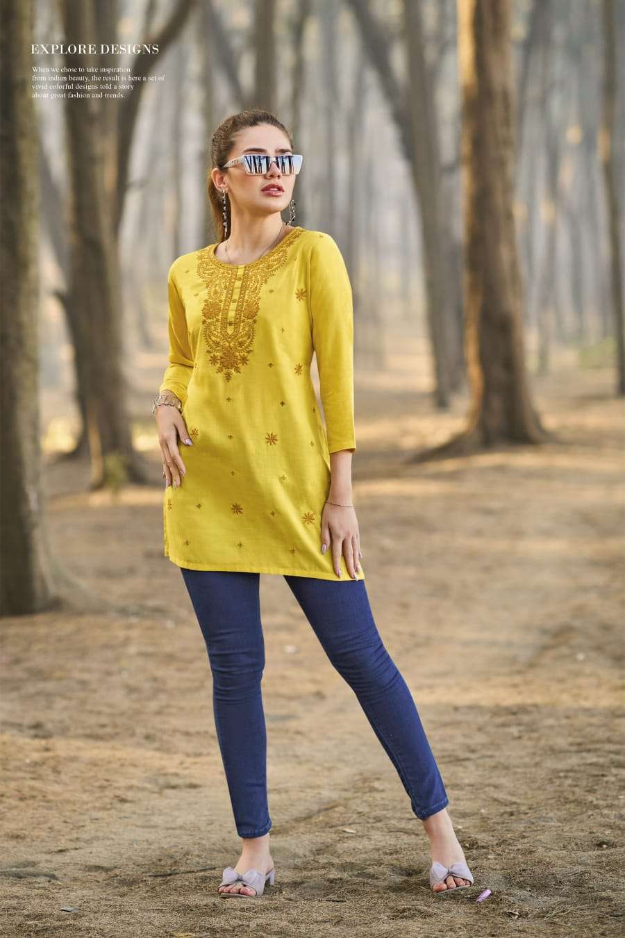 COLORS VOL-5 SERIES 1001 TO 1006 TOP BY TIPS & TOPS DESIGNER WITH WORK RAYON TOPS ARE AVAILABLE AT WHOLESALE PRICE