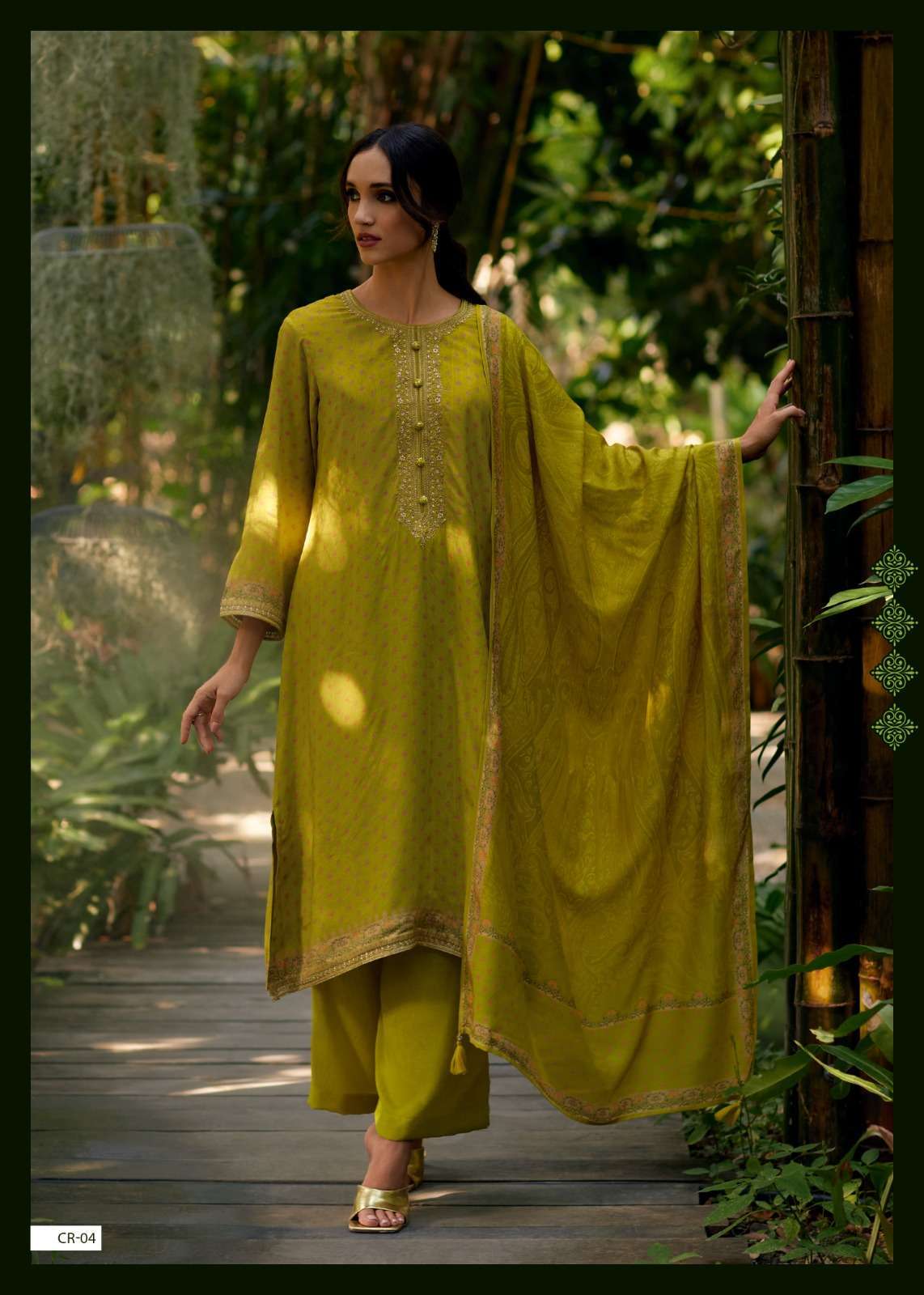 CORA SERIES 01 TO 04 BY VARSHA DESIGNER PRINTED AND EMBROIDERY WORK VISCOSE MUSLIN SUITS ARE AVAILABLE AT WHOLESALE PRICE