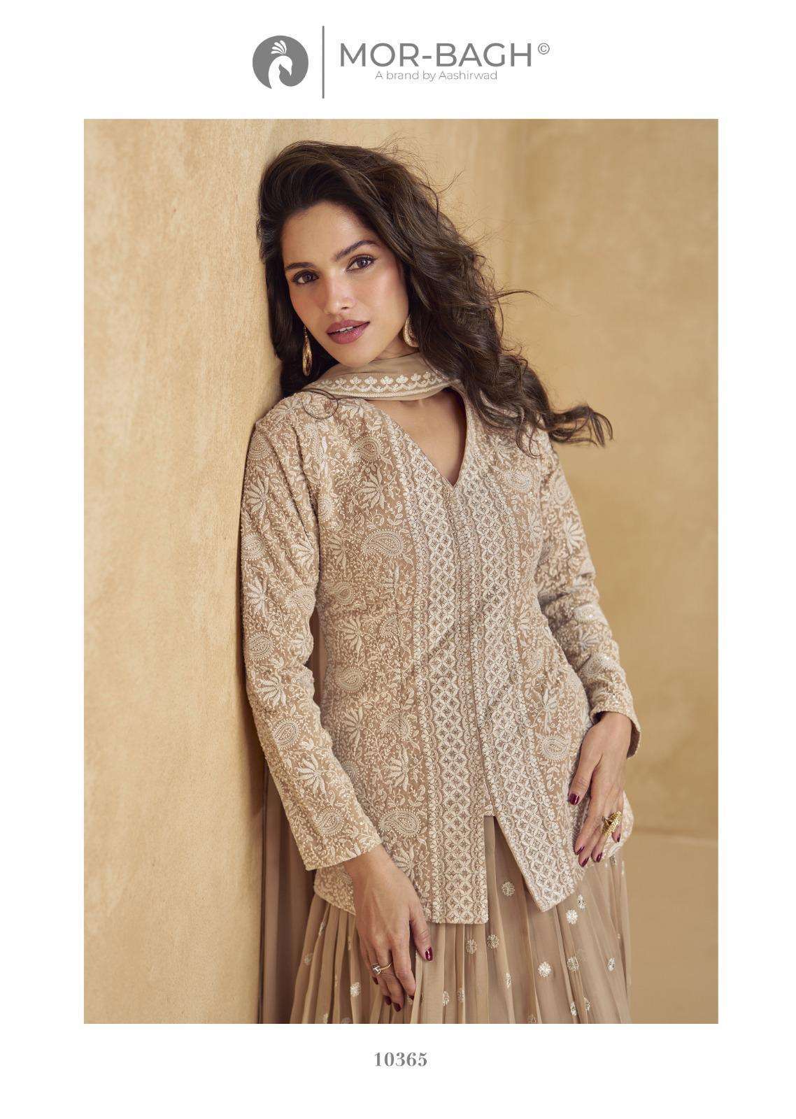 JHANSI SERIES 10363 TO 10365 BY MOR BAGH DESIGNER WORK READYMADE GEORGETTE SUITS ARE AVAILABLE AT WHOLESALE PRICE