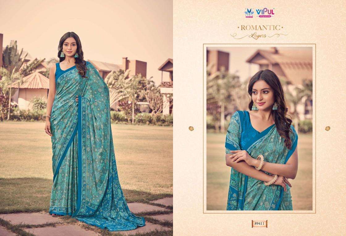 HERITAGE SILK VOL-12 SERIES 89406 TO 89423 SAREE BY VIPUL DESIGNER PRINTED FANCY SAREES ARE AVAILABLE AT WHOLESALE PRICE